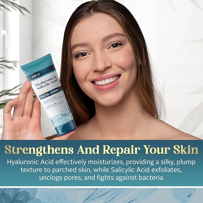 Envy Facial Scrub (Hyaluronic Acid & Salicylic Acid)