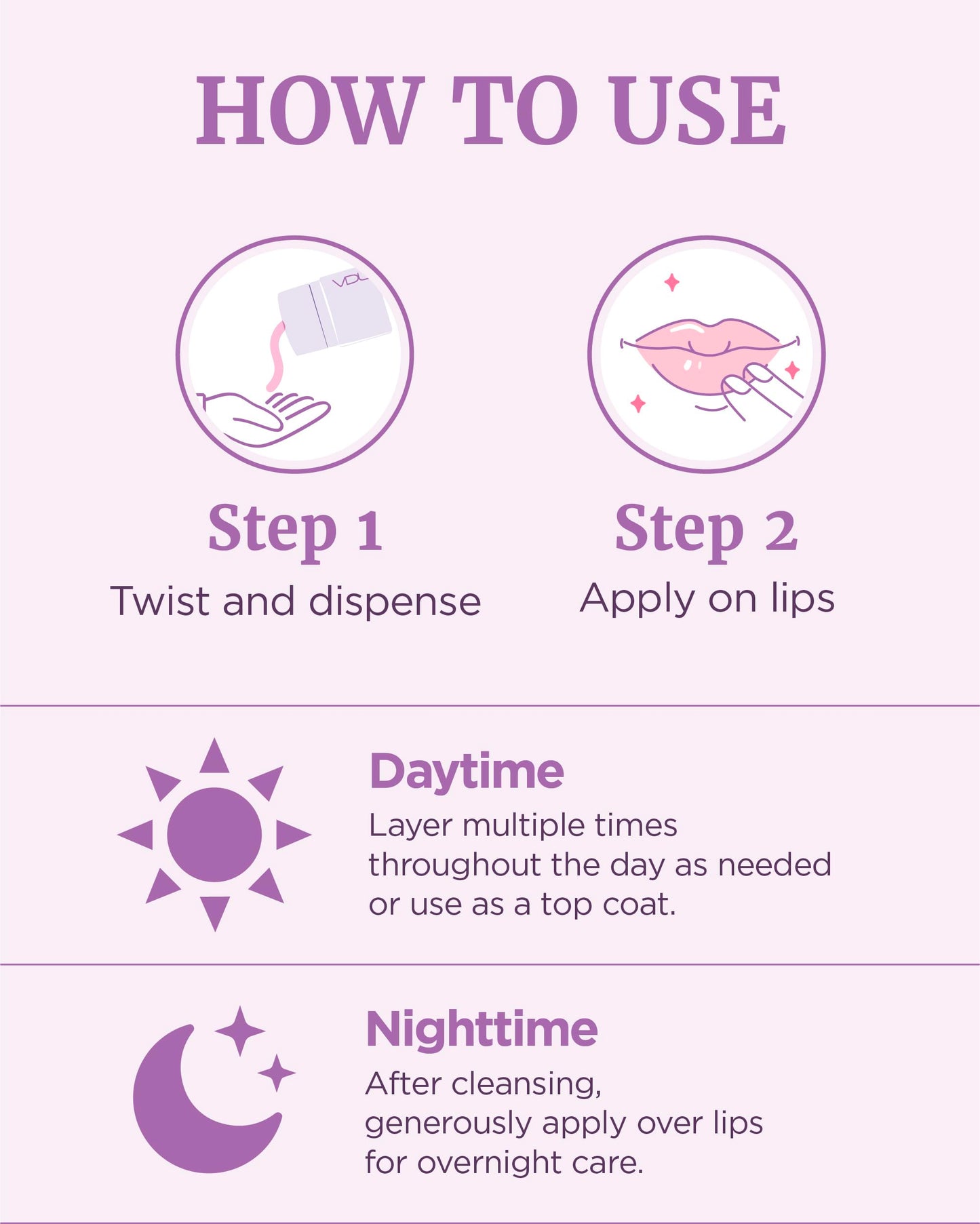 VDL Herbal Lipcerin (0.5fl oz) - Bergamot, Mallow Leaf, Sage. Long Term Moisturizing, Plumping, Conditioning Lip Gloss Balm. Korean Skin Care Sleeping Mask for Dry, Chapped Lips.