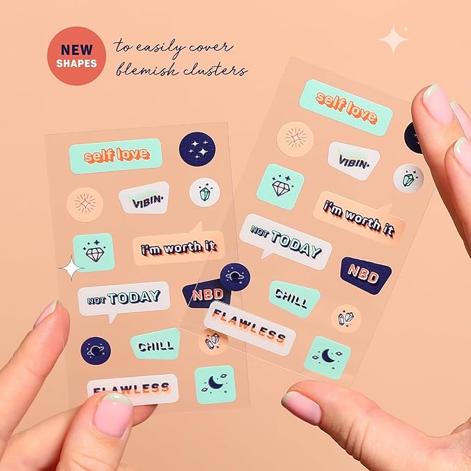 SpaLife Beauty Self-Love Pimple Patches – Hydrocolloid Formula for Acne, Spots, Redness, and Oiliness – 28 Assorted Patches – Acne Patches – Spot Treatment – Hydrocolloid Patches – Zit Patches