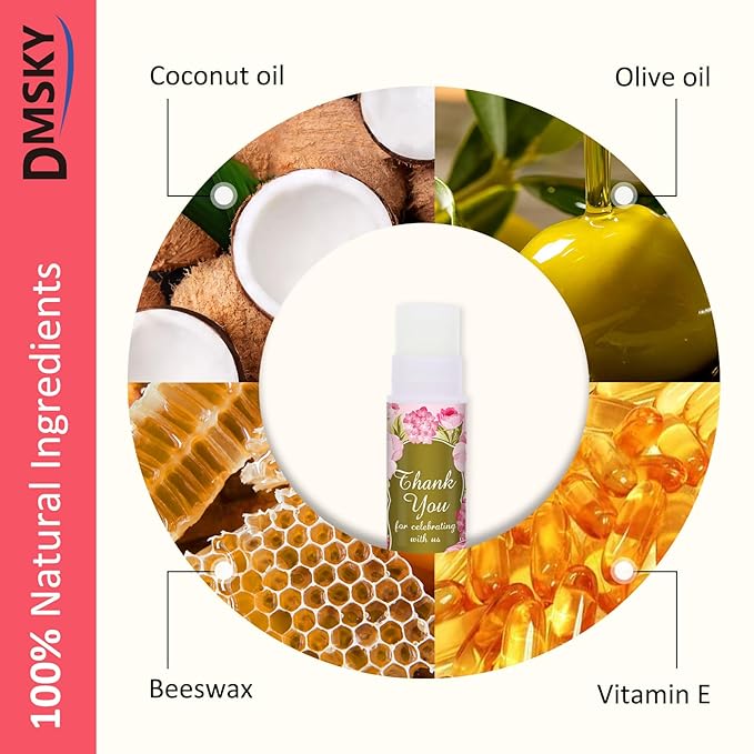 DMSKY Lip Balm Bulk 60 Pcs, Guests
