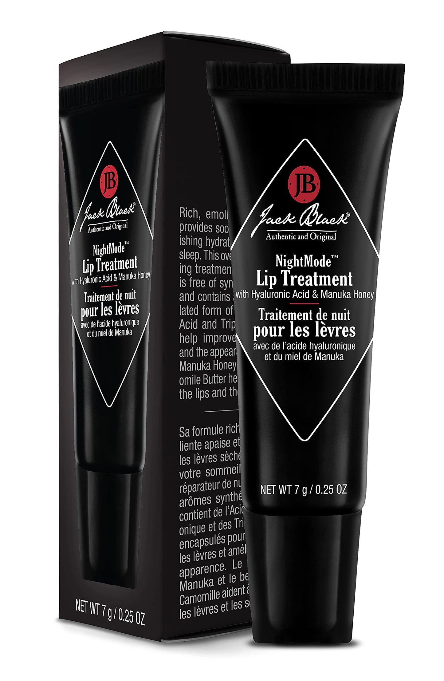 Jack Black NightMode Lip Treatment - Overnight Lip Treatment, Hydrating Lip Mask Overnight, Lip Hydration Treatment, Lip Moisturizer Overnight, Night Lip Mask with Hyaluronic Acid, Overnight Lip Balm
