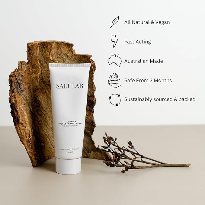 Magnesium Muscle Repair Cream, Lightweight Magnesium Rich Cream With Shea Butter For Muscle & Joint Pain, Scented With Essential Oils, Post Activity Self Care, Non Greasy Formula, 100 Ml