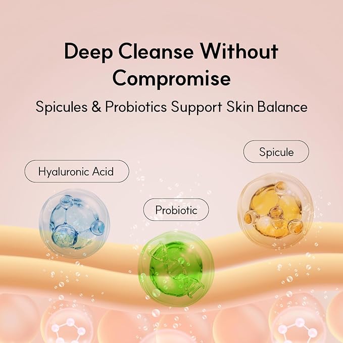 Spicule CICA Foam Cleanser, 3.38 fl oz/100ml | Hydrating Korean Face Wash with Centella Asiatica, Hyaluronic Acid & Tea Tree, Gentle Daily Cleanser for Sensitive & Acne-Prone Skin