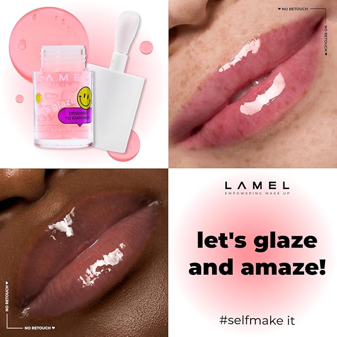 Lamel Hydrating Lip Oil LET`S GLAZE - Hydrating Lip