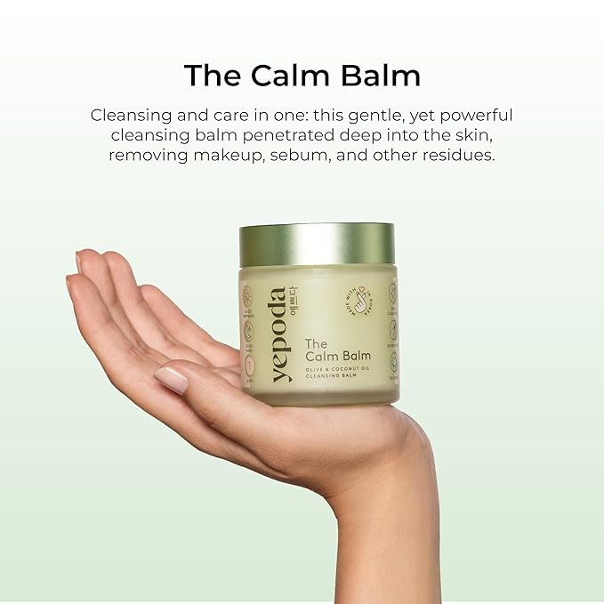 The Calm Balm, Gentle Makeup Remover & Deep Cleansing Balm, Removes Waterproof Makeup & Impurities, Vegan Korean Face Cleanser for All Skin Types, 2.82 OZ