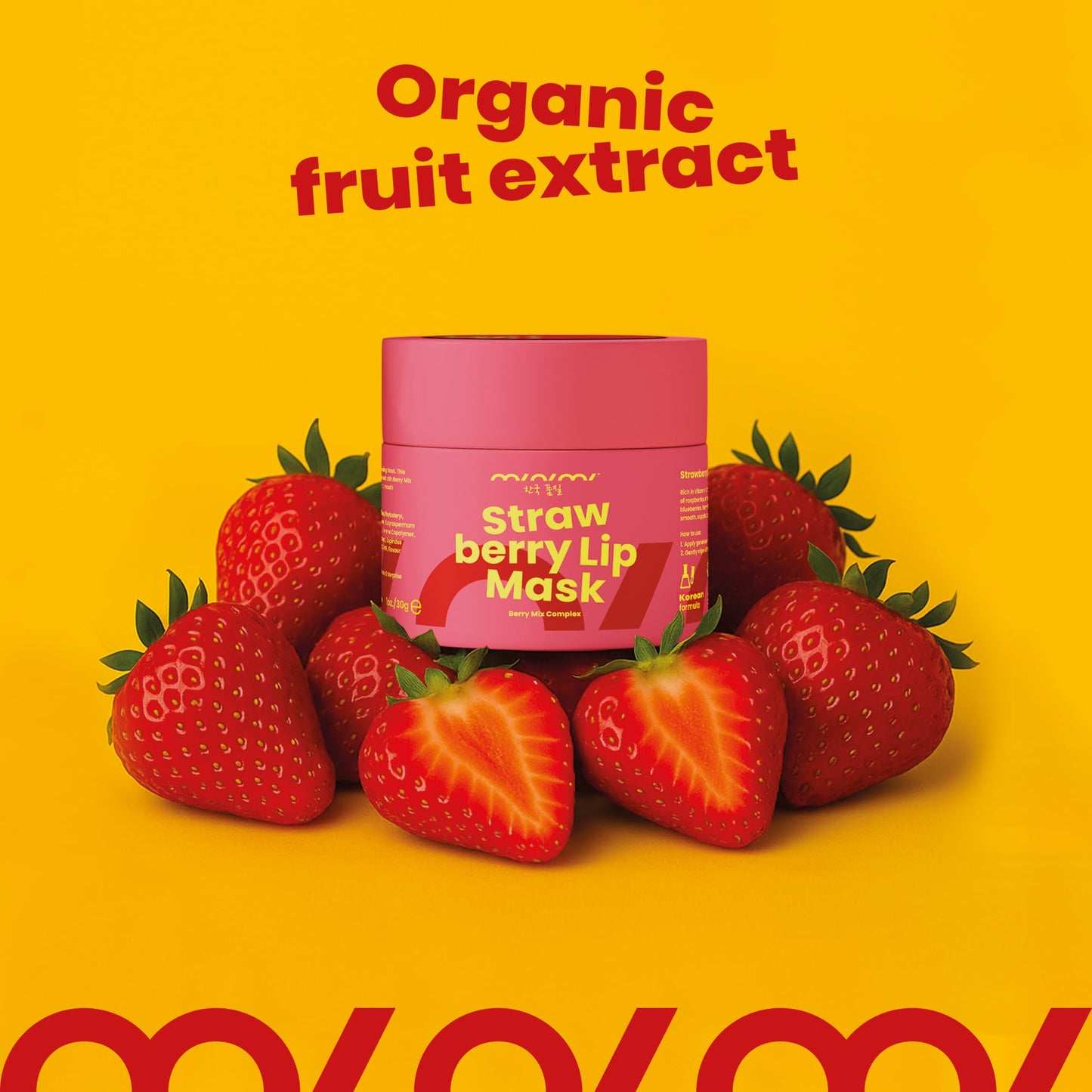 MINIMI Lip Mask Overnight 0.7Oz – Lip Sleeping Mask for Dry Chapped Lips – Hydrating Lip Treatment with Collagen, Peptides, Hyaluronic Acid & Vitamins – Korean Skincare Like Laneige Lip Mask