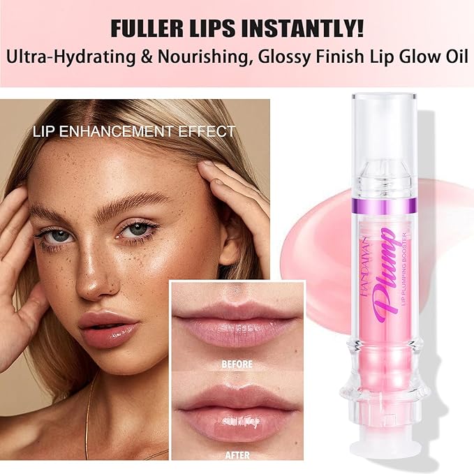 Glossy Finish Lip Glow Oil,Lip Plumping Lines