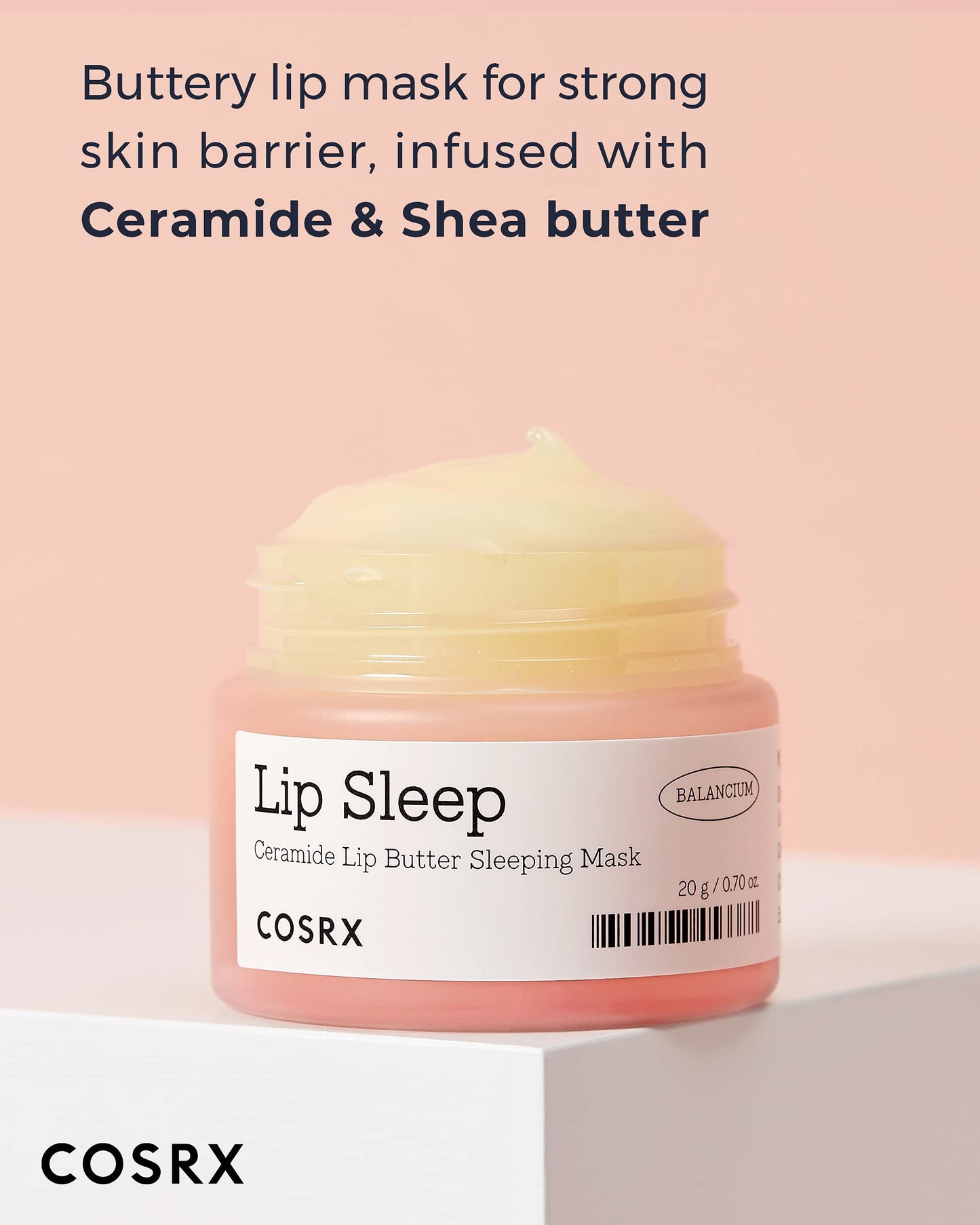 COSRX Lip Care Balm for Dry Chapped Lips, Enriched with Shea Butter, Sleeping Mask, Korean Skin Care, Animal Testing-Free, Artificial Fragrance-Free, Parabens-Free (Lip Butter)