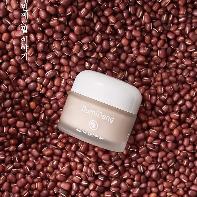 Red Bean Cream - Korean Traditional Vegan Skincare Formula, Anti-Aging and Nourishing Skin with Fermented Red Bean Extract, Lactobacillus, Sprout 4 Complex, 50g | 1.76oz