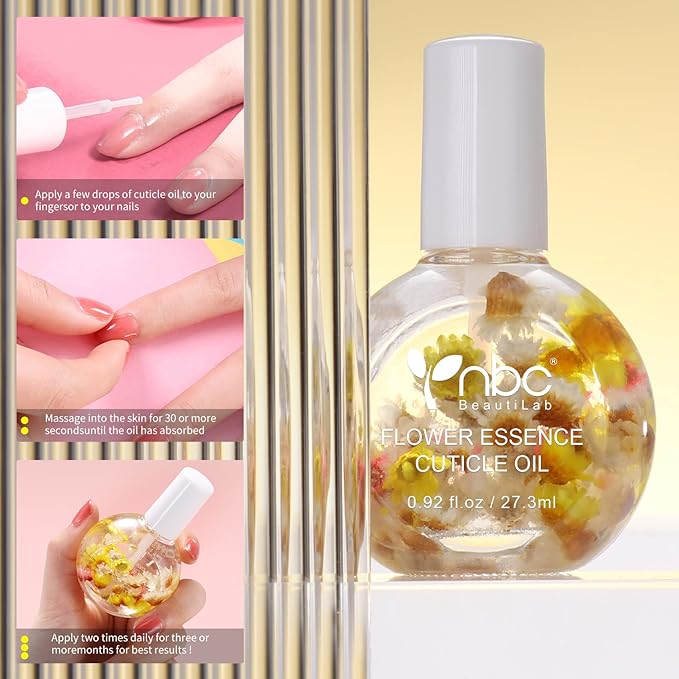 FLOWER Essence Cuticle Oil. Use