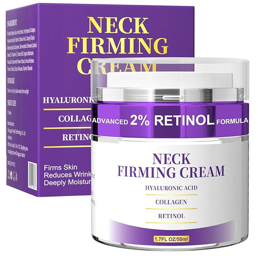 Neck Creams for Tightening and Firming, Retinol Cream for Face, Tighten and Lift Neck Firming Cream, Anti Aging Face Moisturizer with Collagen, Hyaluronic Acid for Sagging Skin, Wrinkle, 1.7 Fl OZ