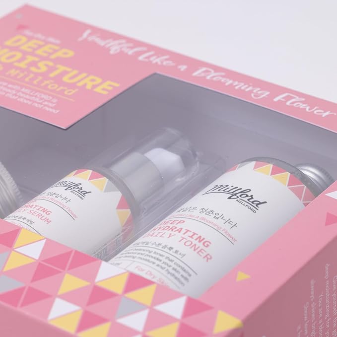 Deep Moisture Skincare Set with Panthenol Moisturizing