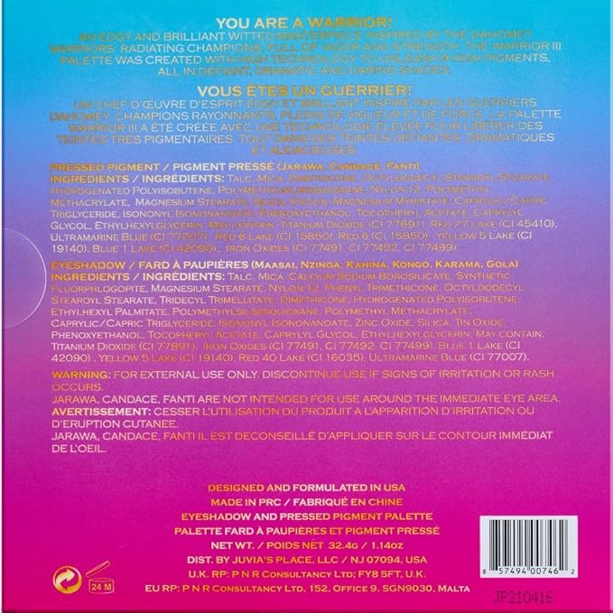 Juvia's Place Palette The Warrior III - Deep