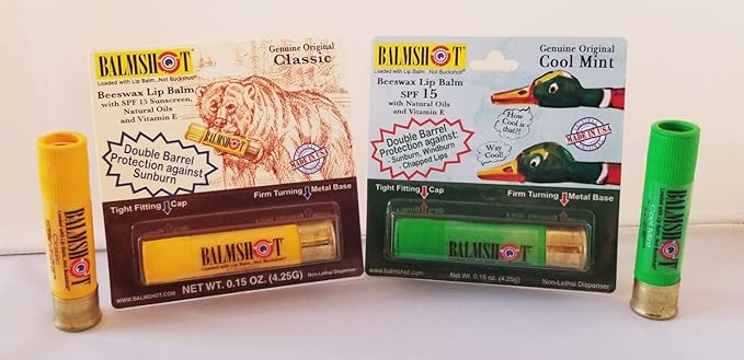 BALMSHOT Lip Balm Two Pack of Cool