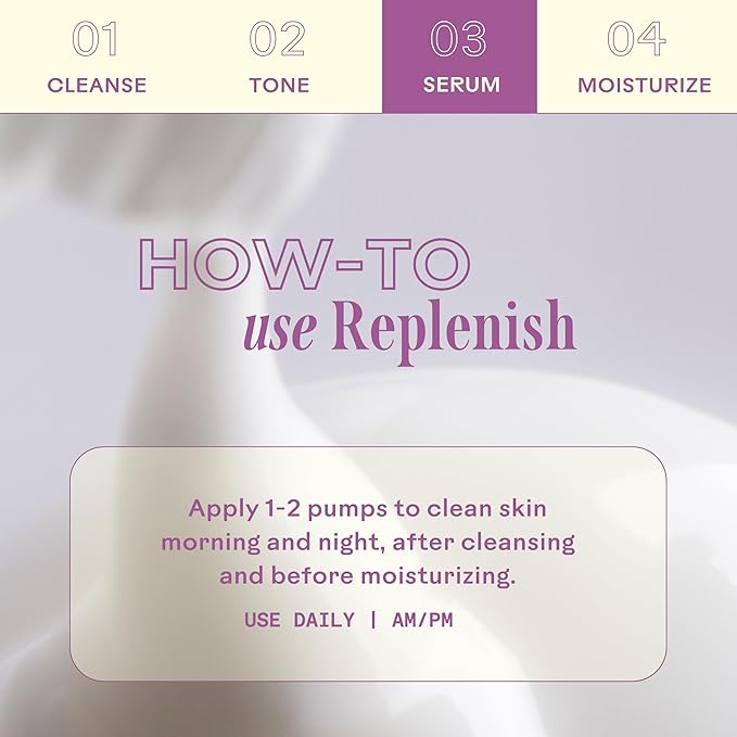 Three Ships Replenish Barrier Repair Serum with Ceramides + Blueberry Oil - Soothing Face Serum, Supports Skin Barrier and Reduces Redness (1 floz)