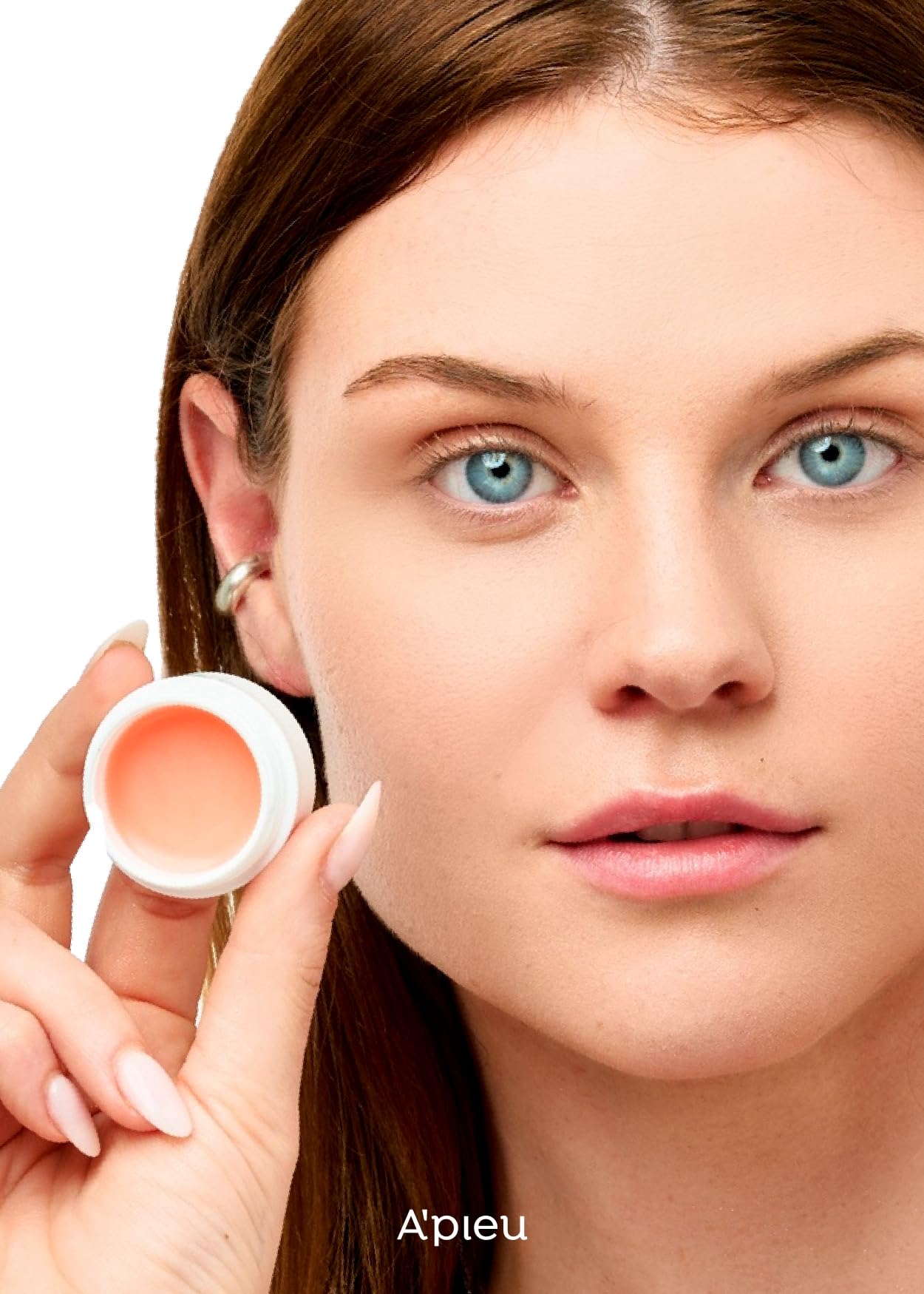 A'PIEU Honey & Milk Daily Lip Mask (Peach) - Nourishing Overnight Korean Lip Mask | Hydrating Lip Moisturizer with Honey, Propolis & Royal Jelly for Soft, Plush Lips