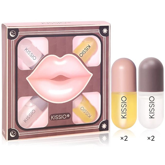 KISSIO Lip Plumper Set,Natural Lip Plumper ml*4