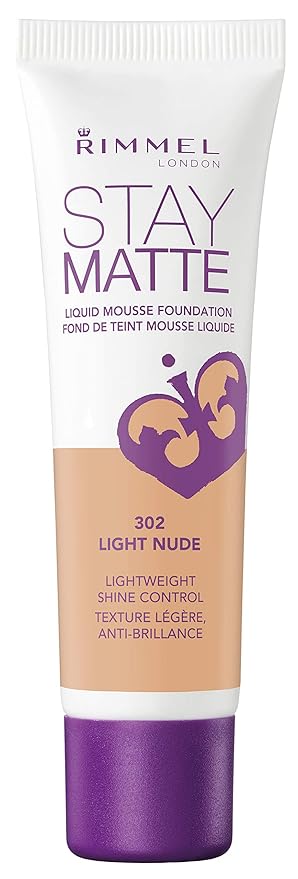 Rimmel Stay Matte Foundation, Light Nude, 1 Fluid Fluid Ounce