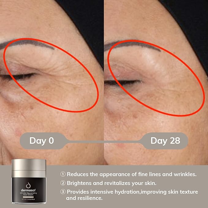 Ultimate Rejuvenating Moisturizer Face Cream with Vitamin C, Niacinamide, Anti Aging, Anti Wrinkle, Antioxidant, Firming, Repair, Brightening, Even Skin Tone, Reduce Dark Spots 1.7 Fl Oz