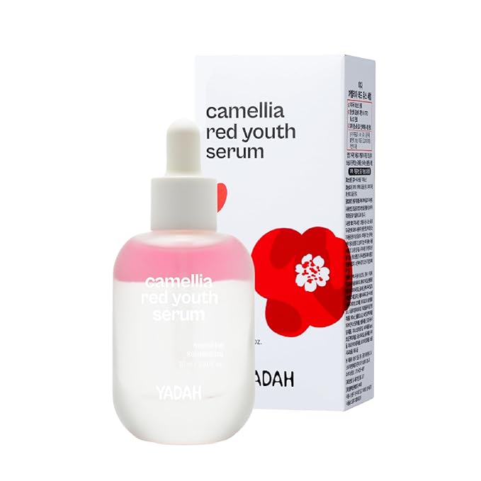 YADAH Camellia Red Youth Serum, Wrinkle care & Firming care Facial Serum with Bakuchiol and Camellia Oil, Hydrating & Skin Defense Treatment, For All Skin Types, 1.01fl oz