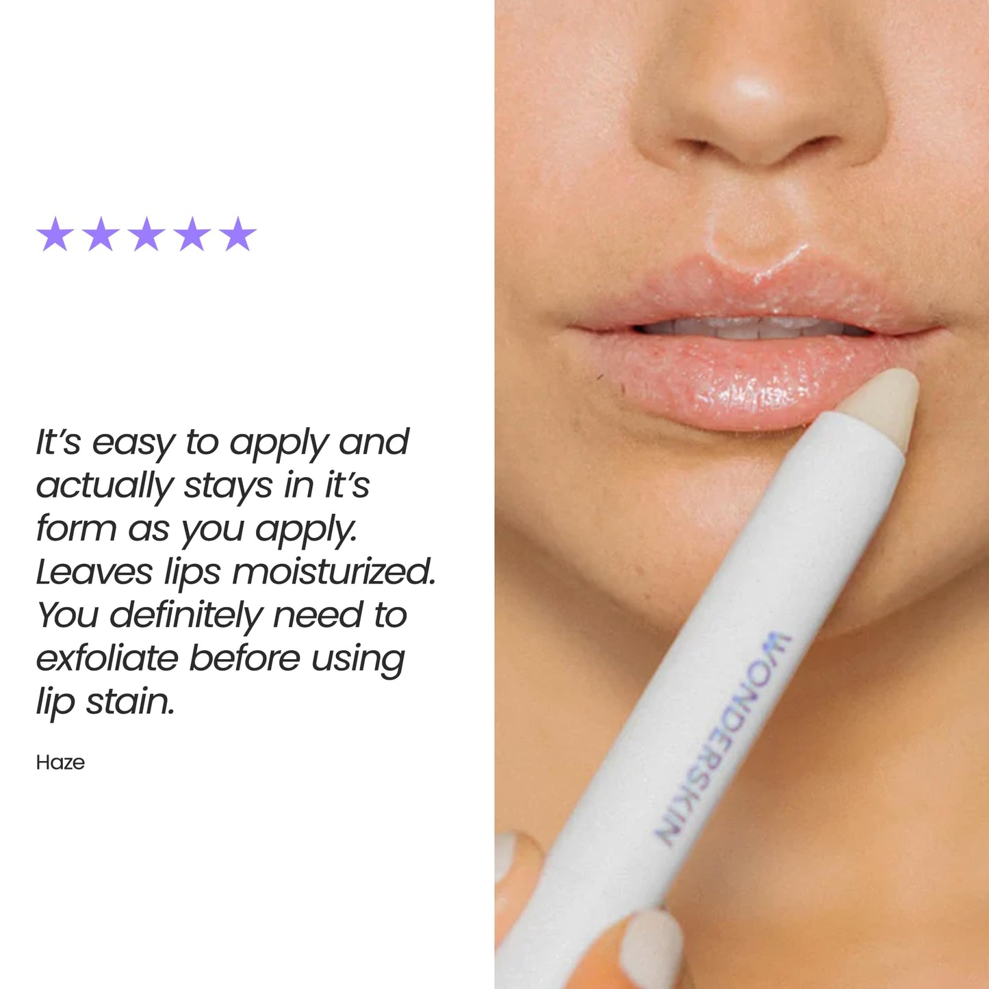 Wonderskin 3-in-1 Lip Scrub Exfoliator & Moisturizer, Lip Exfoliator Scrub, Hydrating Balm for Soft, Nourished, Flake-Free Lips with One-Step Prep, 0.10oz