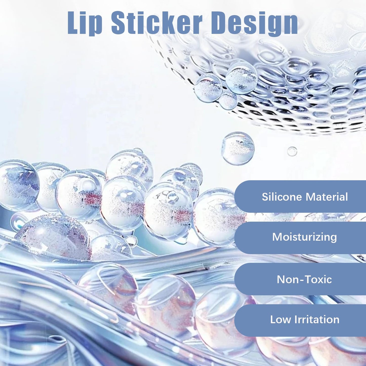 6 Pcs Anti Wrinkle Patches for Lip, Smile Line Patches, Smooth Fine Lines & Wrinkles, Gentle Soothing Moisturizing Silicone Patches for Wrinkles, Lip Mask Overnight, Primer Before Makeup Patch