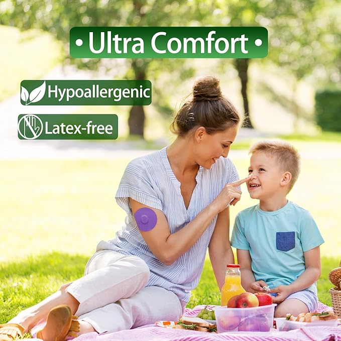 G7 Adhesive Patches Waterproof 20Pack Overpatch for G7 & Stelo Flexible CGM Tape Non-Glue Central Full Cover Patches Hypoallergenic & Latex-Free for 10-15 Days Long Stay, Rose Pink