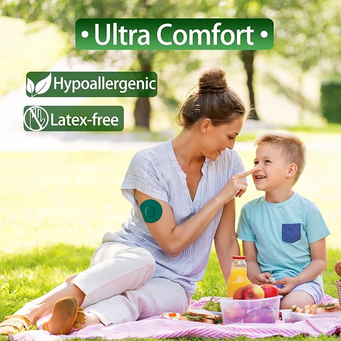 G7 Adhesive Patches Waterproof 20Pack G7 & Stelo Overpatch Flexible CGM Tape Non-Glue Central Full Cover Patches Hypoallergenic & Latex-Free Stelo Patch for 10-15 Days Long Stay, Sapphire