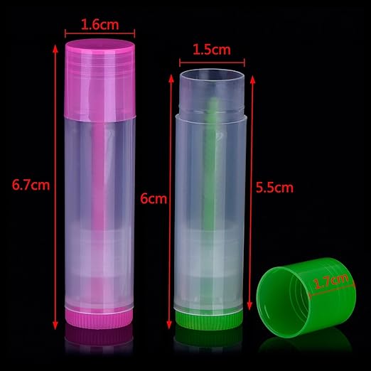 50 pcs, Multi-Color Empty Lip Balm
