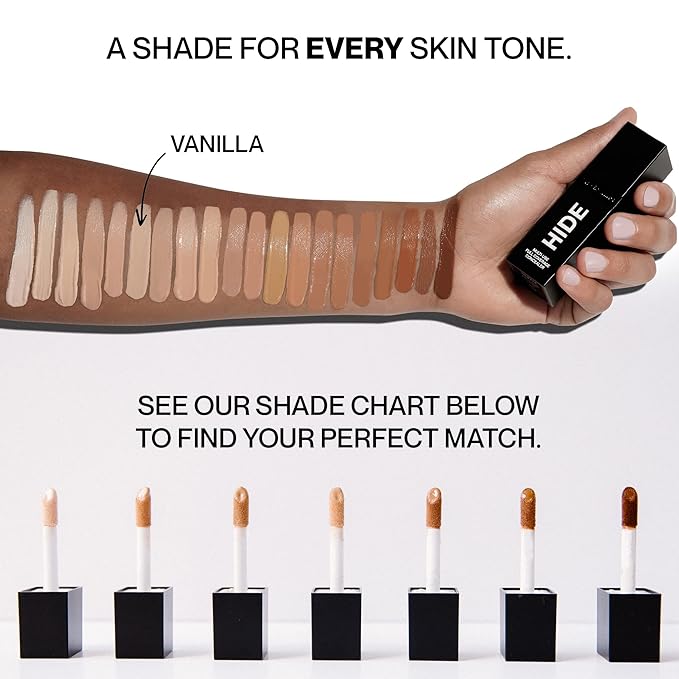 HIDE Liquid Concealer, Medium to Full Coverage Concealer fl oz