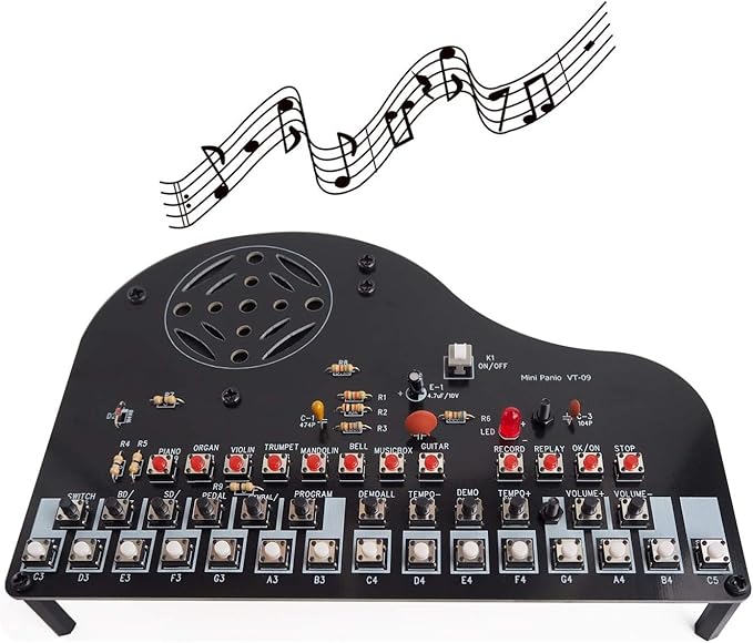 DIY Piano Soldering Project Kit Electronics Solder Practice Kit, Great STEM Project and Gift, Multi-Function