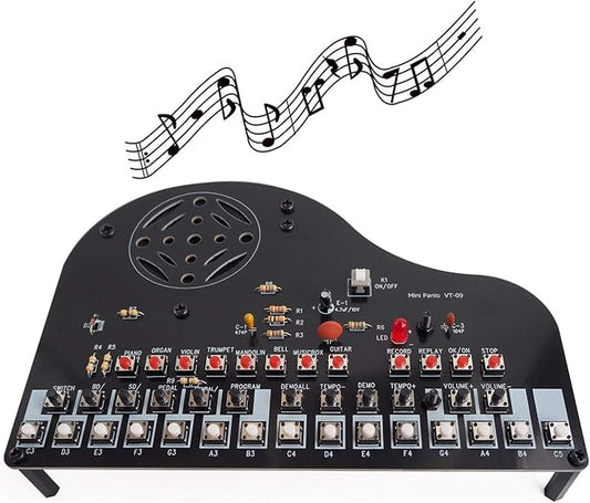 DIY Piano Soldering Project Kit Electronics Solder Practice Kit, Great STEM Project and Gift, Multi-Function