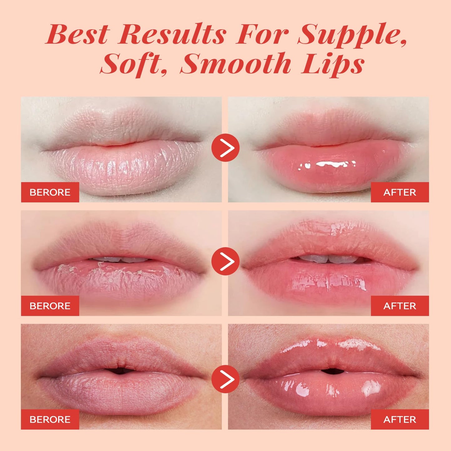 ANAI RUI Cherry Lip Scrub & Lip Mask Set with Vitamin E, Hyaluronic Acid & Shea Butter, Lip Scrubber Exfoliator, Hydrating Lip Mask Overnight, Sugar Scrub for Dry Chapped Lips, Lip Gift Set for Women