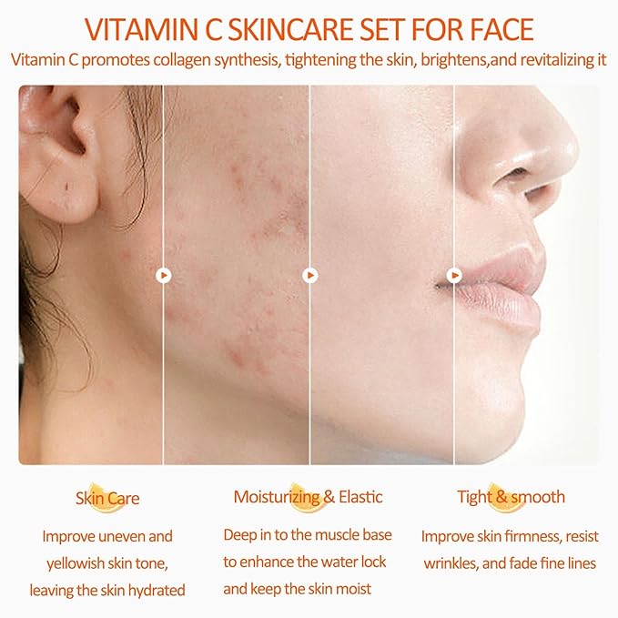 Vitamin C 5-Piece Skincare Set Brightening