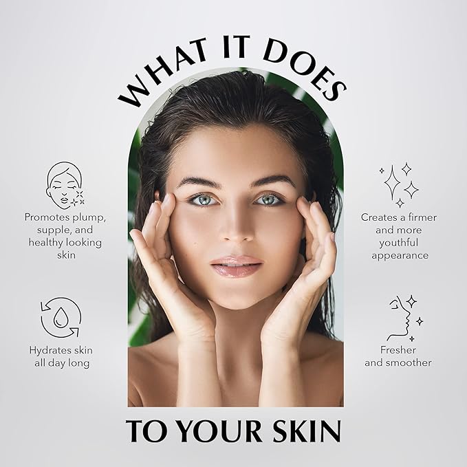 Facial Night Serum with AHA + Collagen, Night Serum for Face, Anti Aging Night Serum, Collagen Boost Anti Aging Serum, Nutrient-Rich Night Face Serum with Vitamins C, B, E, Collagen Skin Care