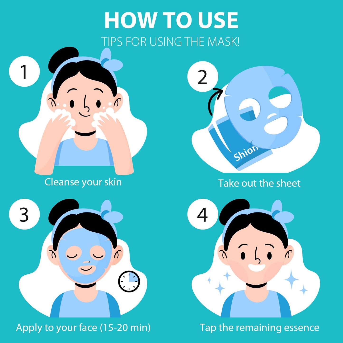 SHIONLE 11 Combo Pack A+B Vital & Essential Face Mask Sheet 11 Types Variety Set, Premium K-cosmetics Korean Skincare, Moisturizing Treatment Mask, Natural Home Spa Self Care For All Skin Types