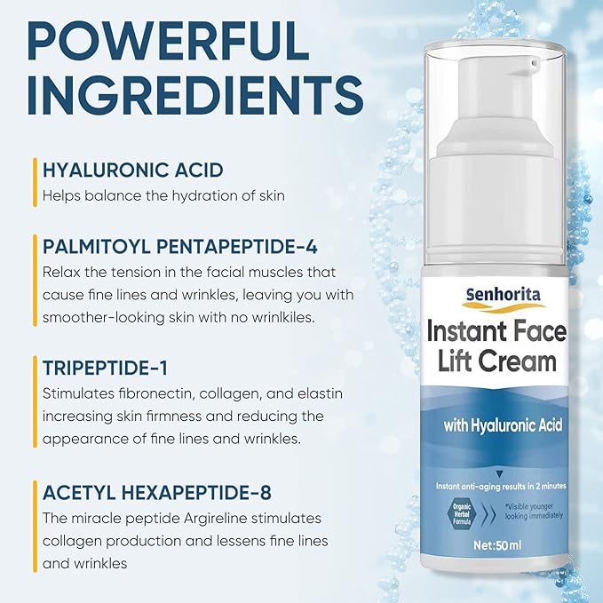 Instant Face Lift Cream, Temporary Skin Tightening