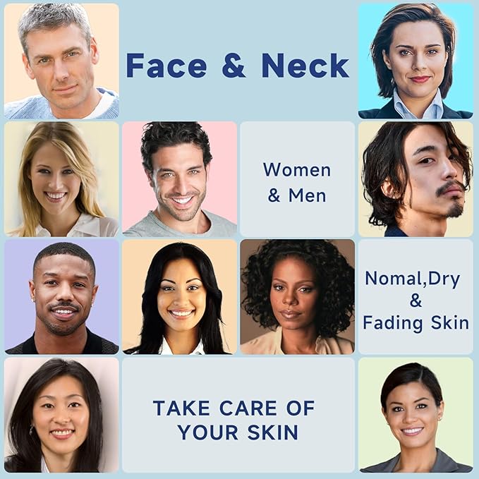 Retinol Cream for Face, Collagen Neck Creams for Tightening and Firming, Anti Aging Facial Moisturizer for Women & Men, Instant Face Lift Wrinkle Cream with vitamin c serum