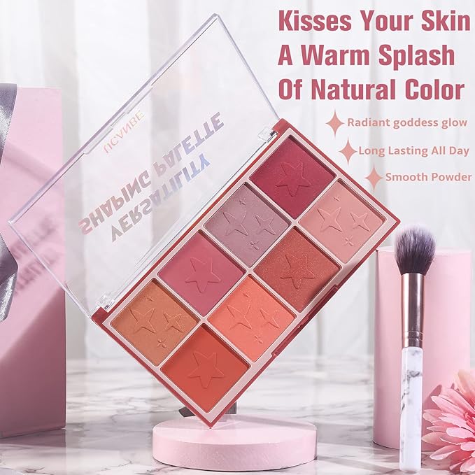 8 Colors Face Matte Blush Palette Shading Blusher