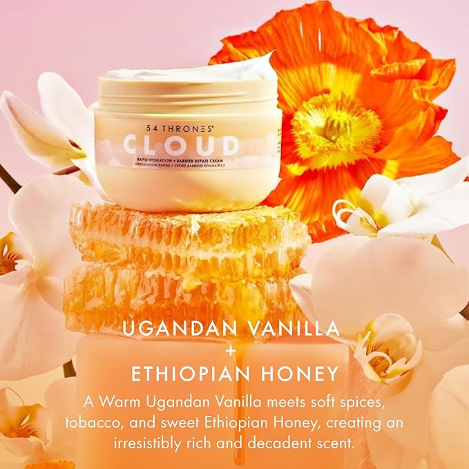 Barrier Repair Cloud Cream, Ultimate Hydrating Skin Care, Hydrating Peptide Moisturizer, Skin Repair Cream, Active Repair, Ugandan Vanilla & Ethiopian Honey
