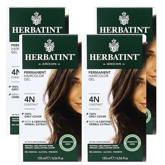 Herbatint Permanent Haircolor Gel, 4N