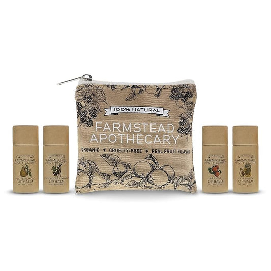 Farmstead Apothecary Lip Balm Gift Set Organic