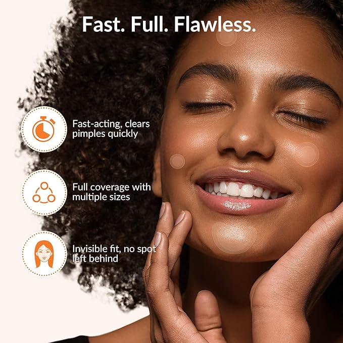 Korean Pimple Patches – 4 Size Invisible Acne Stickers with Salicylic Acid & Hydrocolloid Miracle Patches for Pimples Zit Stickers Blemish Dots Pimple Stickers for Face - 36 Count