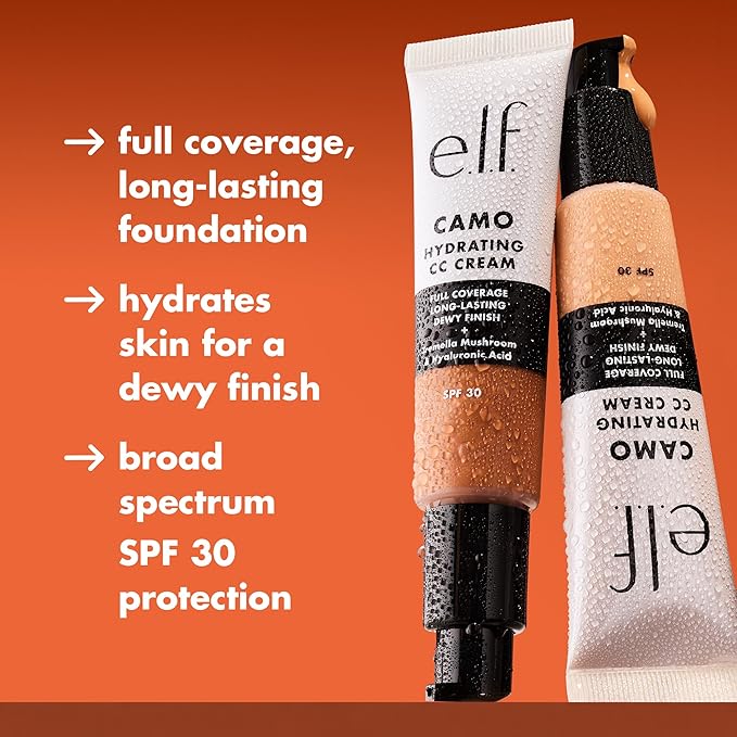 e.l.f. Hydrating Camo CC Cream, SPF 30, Color 350 W