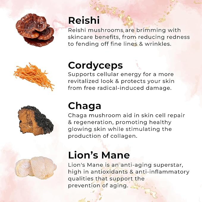 Zenrenu Anti Aging Moisturzer Face & Body Cream for Women - Reishi, Chaga, Cordyceps, Lion’s Mane Botanical Extracts & 8 Essential Oils for Silky Timeless Radiant Skin Tighening & Repair 3.4 oz