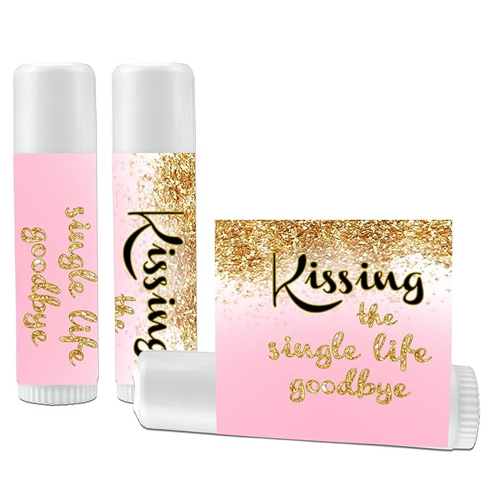 12 Bridal Shower Lip Balms - Kissing