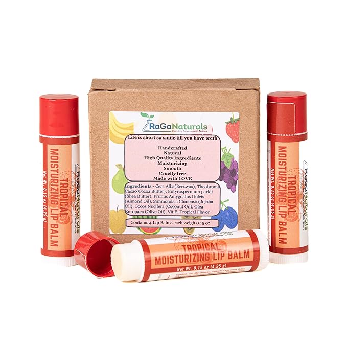 All Natural Tropical Moisturizing Lip Balm, Grapefruit