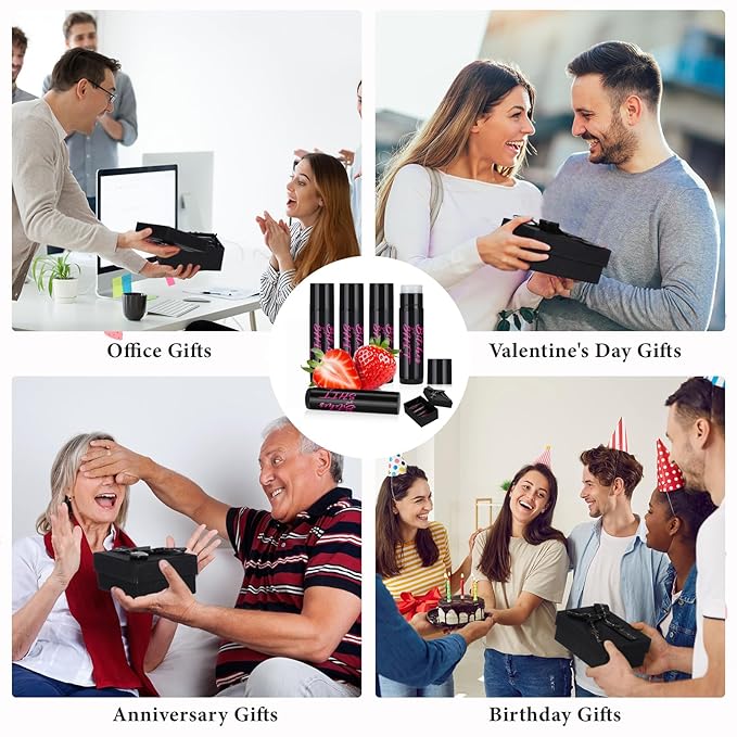 4 Pcs Funny Swear Lip Balm