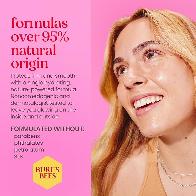 Burt's Bees Renewal SPF 30 Firming Day Face Lotion With Bakuchiol, Sunscreen Face Lotion With Natural Retinol Alternative, 98 Percent Natural Origin Skin Care, 1.8 oz. Tube