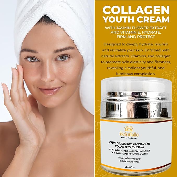 “SOLARIELLE” Hydration & Youth – Anti-Wrinkle Set, Beauty & Skin Care with Peptides Serum for Face – Face Moisturizer for Women – Crema Hidratante para la Cara & Neck Firming and Tightening Cream**